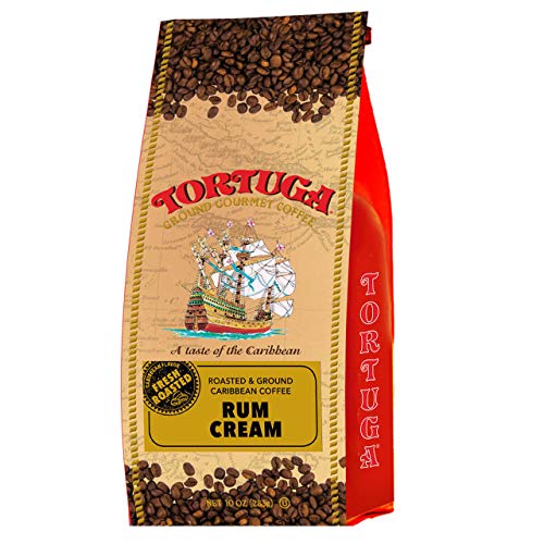 Tortuga Caribbean Rum Cream Flavored Coffee- Roasted And Ground