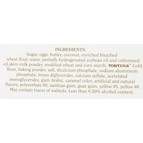 Tortuga Caribbean Taste Of Florida Coconut Rum Cake - 16 Oz Rum