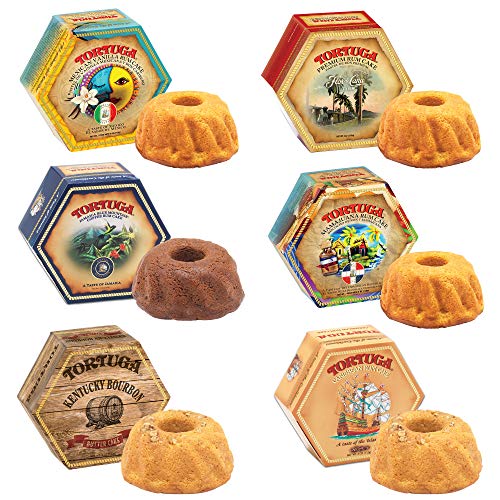 Tortuga Provenance Rum Cake Variety Pack – 4 Oz. - 6 Pack - The