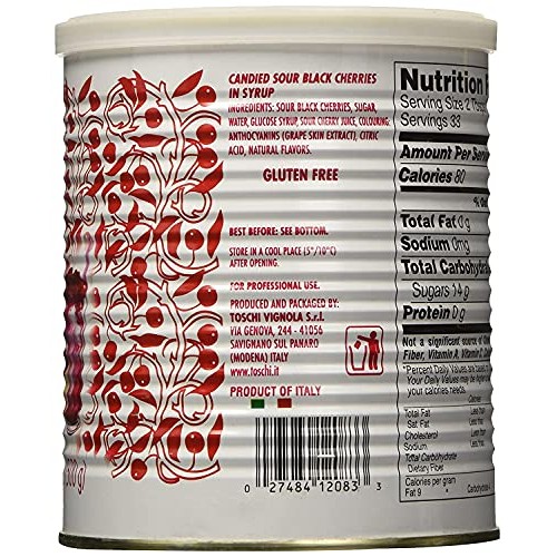 Toschi Amarena Black Cherries In Syrup, 2 Lb 3.27 Oz