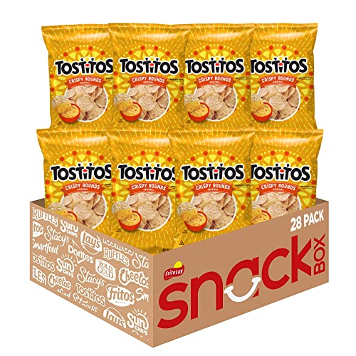 Tostitos Crispy Rounds Tortilla Chips, 3 Ounce Pack Of 28