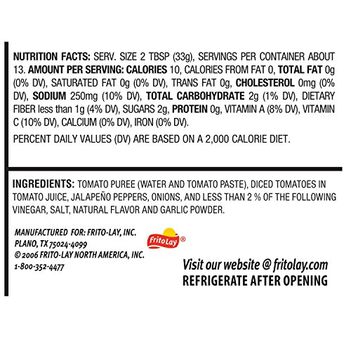 Tostitos Medium Chunky Salsa, 15.5 Ounce Jar, Pack Of 4