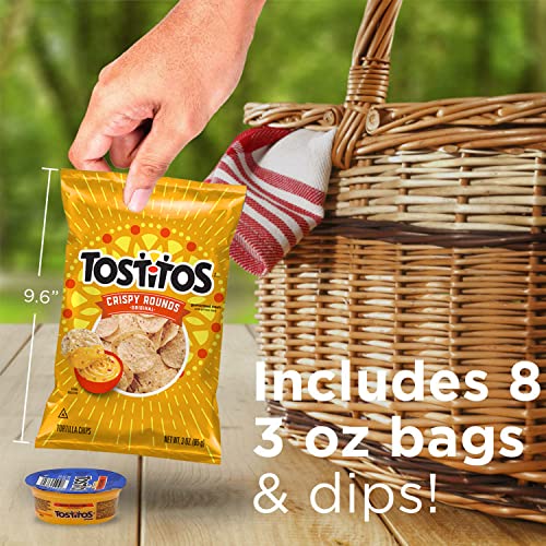Tostitos Variety Bite Sized Rounds Salsa Cups Nacho Cheese Cups,...
