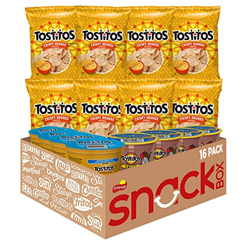 Tostitos Variety Bite Sized Rounds Salsa Cups Nacho Cheese Cups,...