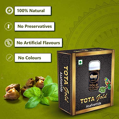 Tota Gold Premium Pure And Strong Asafoetida Granules – 7Gm Hee