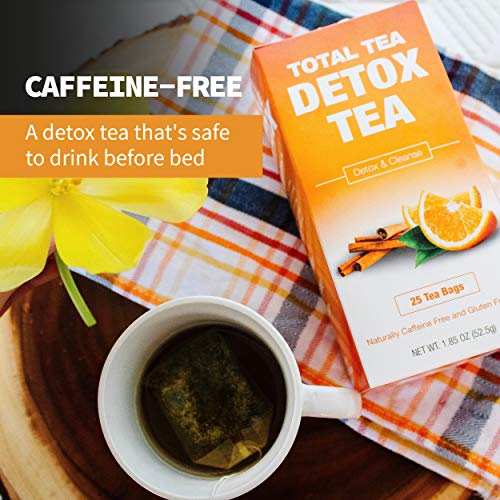 Total Tea Caffeine Free Detox Tea - All Natural - Slimming Herba