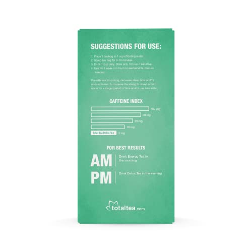 TotalTea Caffeine Free Detox Tea, Slimming Tea with Chamomile, G...