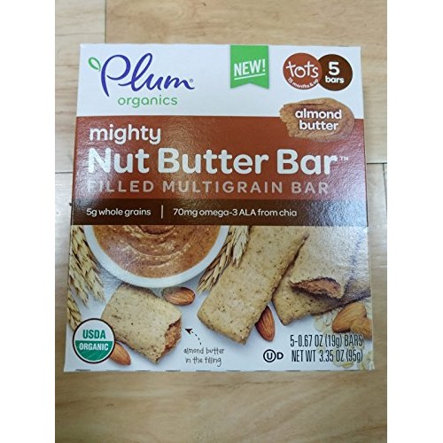 Plum Organics Mighty Nut Butter Bar Almond Butter 5 Bars Pack Of 1