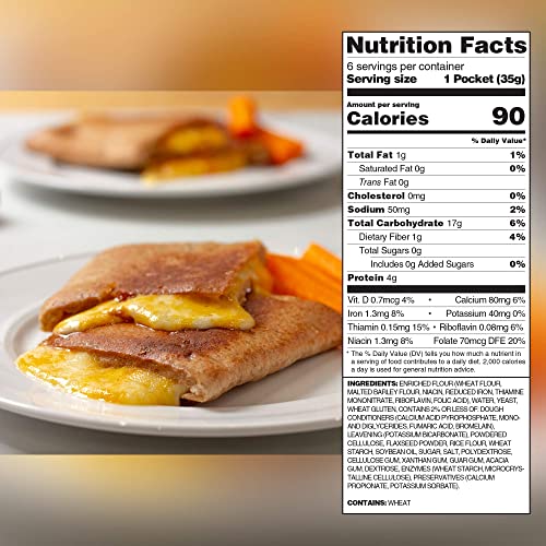 Toufayan Bakery, Whole Wheat Mediterranean Flatbread For Gyros,