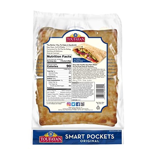 Toufayan Bakery, Whole Wheat Mediterranean Flatbread For Gyros,