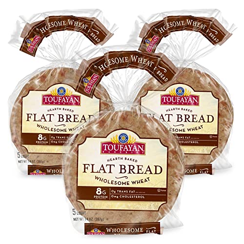 Toufayan Bakery, Whole Wheat Mediterranean Flatbread For Gyros,