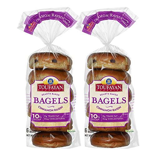 Toufayan Bakeries, Cinnamon Raisin Bagels | 10g Protein | 2g Fib...