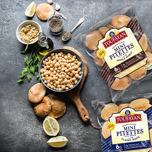 Toufayan Bakeries, Classic White Mini Pitettes | Bite Size Pita ...