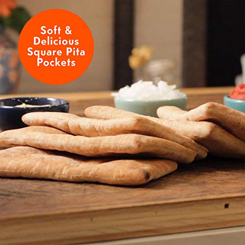 Toufayan Bakery, Everything Smart Pockets Pita Bread, Low Sodium