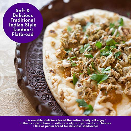 Toufayan Bakery, Garlic Tandoori Indian Flatbread, All Natural,