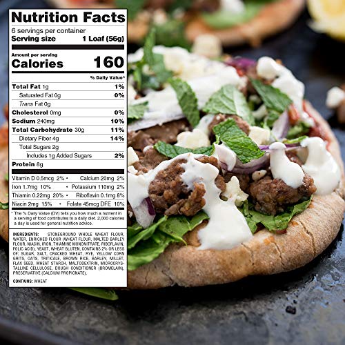 Toufayan Bakery, Multigrain Pita Bread For Sandwiches, Meats, Sa