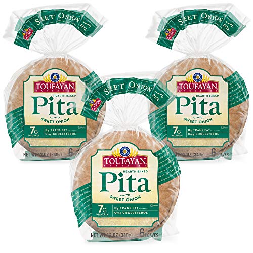 Toufayan Bakery, Sweet Onion Pita Bread For Sandwiches, Meats, S