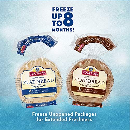 Toufayan Bakery, White Mediterranean Flat Bread For Gyros, Sandw