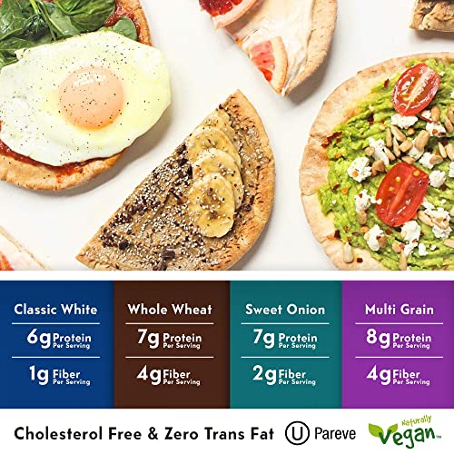 Toufayan Bakery, Whole Wheat Pita Bread For Sandwiches, Meats, S