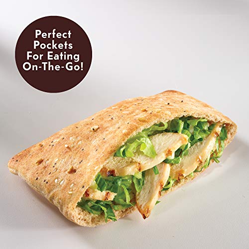 Toufayan Bakery, Whole Wheat Smart Pockets Pita Bread, Low Calor Toufayan Bakery, Whole Wheat Smart Pockets Pita Bread, Low Calor