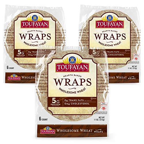 Toufayan Bakery, Whole Wheat Wraps For Sandwiches, Tortillas, Bu
