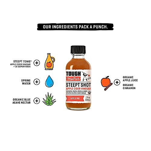 Tough Mother Steept Apple Cider Vinegar Double Shot, Certified O