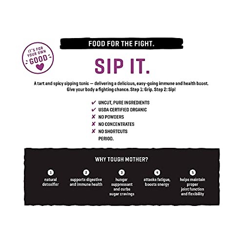 Tough Mother Steept Apple Cider Vinegar Double Shot, Certified O