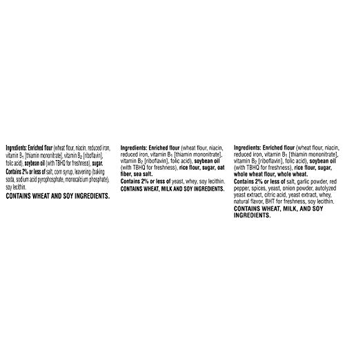 Kelloggs Town House Crackers, 3 Flavors Variety Pack, Ready To