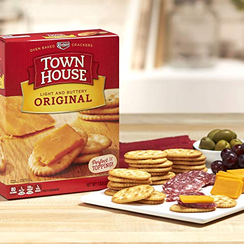 Kelloggs Town House Crackers, 3 Flavors Variety Pack, Ready To