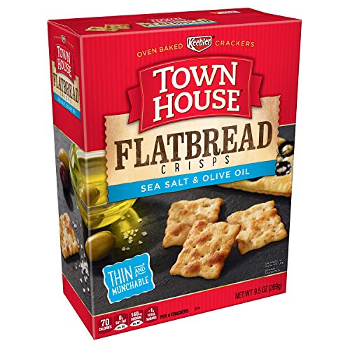 Keebler, Town House Flatbread Crisps, Crackers, Sea Salt And Oli