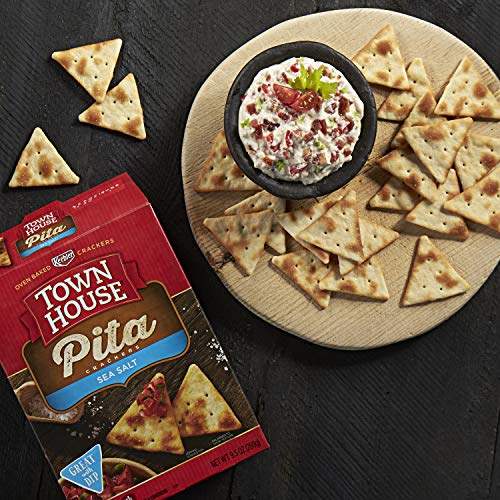 Keebler, Town House Pita, Crackers, Sea Salt, 9.5 Oz