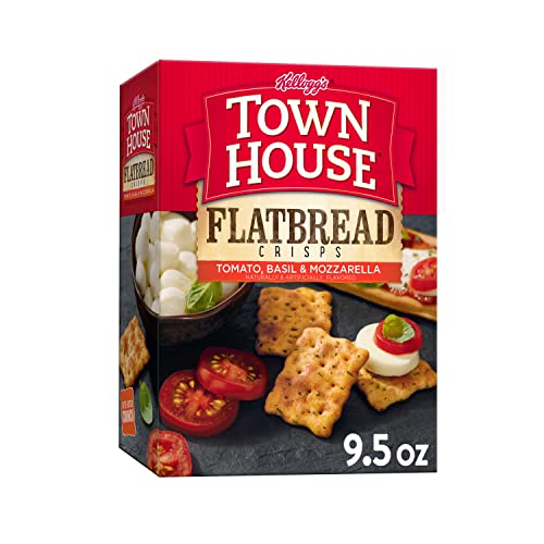 Keebler, Town House Flatbread Crisps, Crackers, Tomato, Basil An