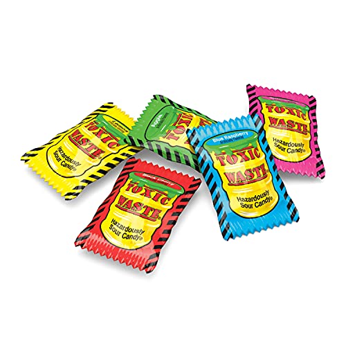 Toxic Waste - Hazardously Sour Candy, 5 Assorted Flavors ~ 1 Pou