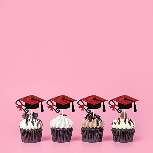 20PCS 2023 Graduation Hats Cupcake Toppers,2023 Grad Graduation ...