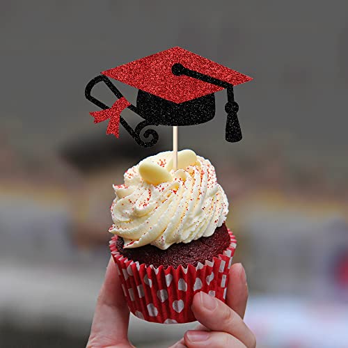 20PCS 2023 Graduation Hats Cupcake Toppers,2023 Grad Graduation ...