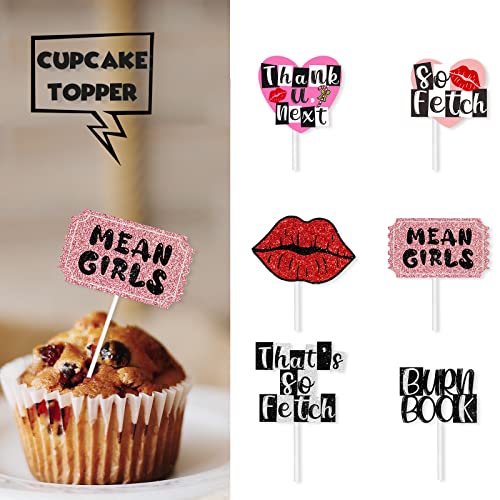 Dessert Cupcake Topper Lip Heart Bachelorette So Fetch Night Out...