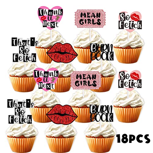 Dessert Cupcake Topper Lip Heart Bachelorette So Fetch Night Out...