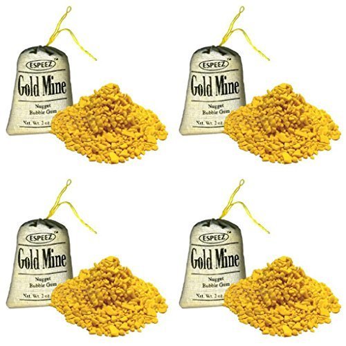 Gold Mine Bubble Gum Nuggets - 2 Oz 24 Pack