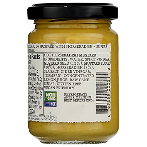 TRACKLEMENTS Hot Horseradish Mustard, 4.9 OZ