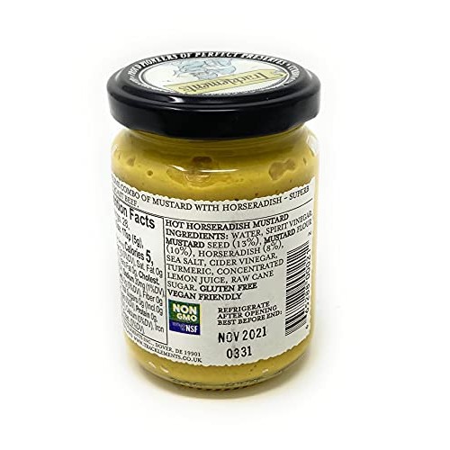 TRACKLEMENTS Hot Horseradish Mustard, 4.9 OZ