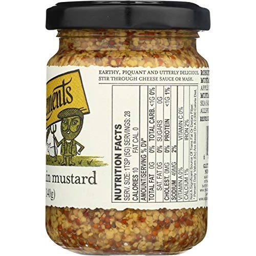 TRACKLEMENTS Whole Grain Mustard, 4.9 OZ