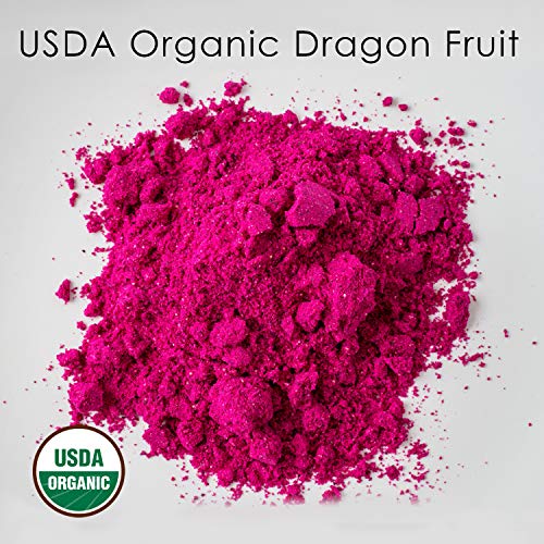 Usda Organic Dragon Fruit Powder, Freeze-Dried Pink Pitaya - Exo