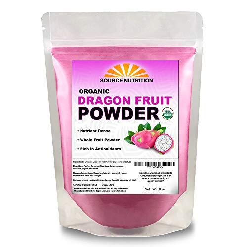 Usda Organic Dragon Fruit Powder, Freeze-Dried Pink Pitaya - Exo