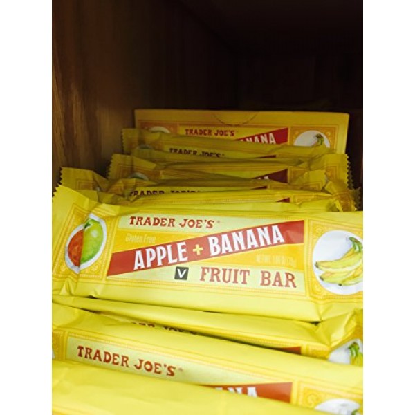 Trader Joes Gluten Free Apple + Banana Fruit Bars Pack Of 12