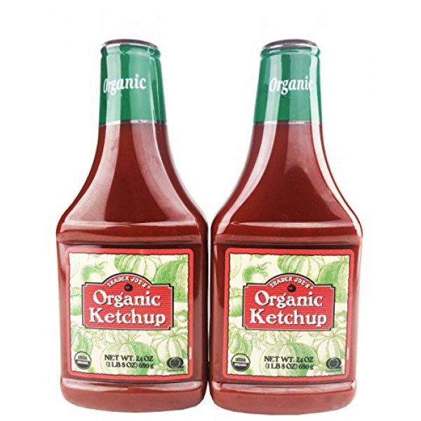 Trader Joes Organic Ketchup 24Oz Pack Of 2