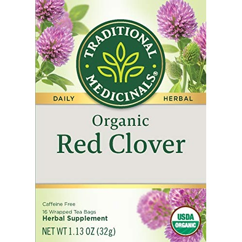 Traditional Medicinals Organic Red Clover Herbal Tea, 16 Tea Bag