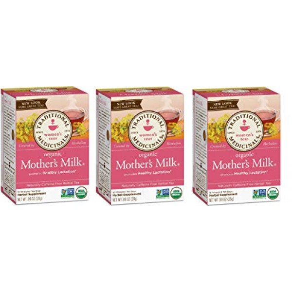 Traditional Medicinals Teas Organic Mothers Milk Tea Bags, 16 C...
