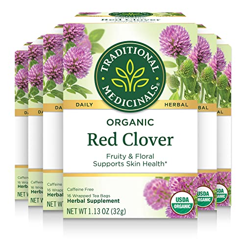 Traditional Medicinals Organic Red Clover Herbal Tea, 16 Tea Bag
