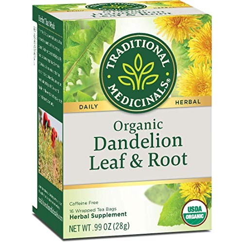 Traditional Medicinals Dandelion Leaf &Amp; Root Herbal Teas 16 Ea P