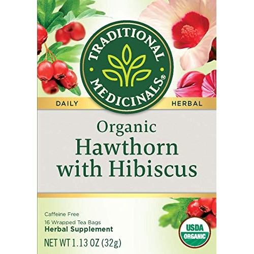 Traditional Medicinals Hawthorn With Hibiscus Herbal Tea Organic